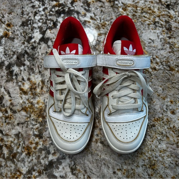Adidas Forum 84 Low Women's Sneaker Shoes Size 7 GX4518 Red and White - Picture 3 of 11